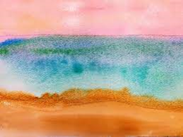 watercolor seascape