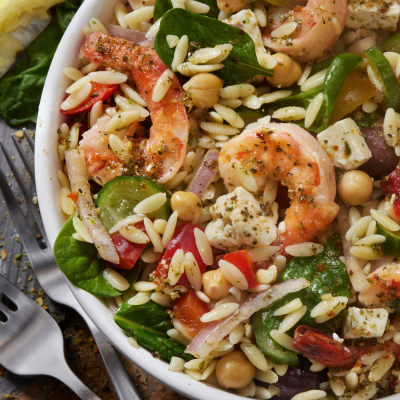 orzo salad with shrimp